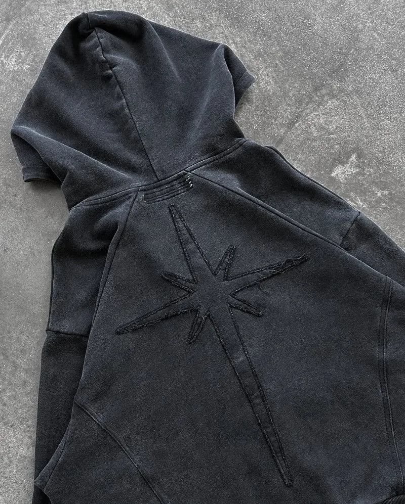 Streetwear übergroßer Kapuzenpullover Herren