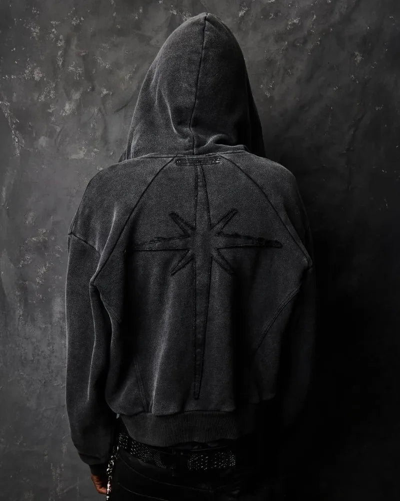 Streetwear übergroßer Kapuzenpullover Herren