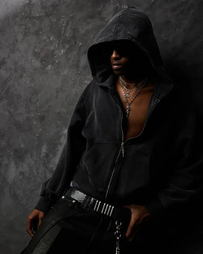 Streetwear übergroßer Kapuzenpullover Herren